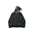 Bape Galaxy Camo Double Shark Full Zip Hoodie