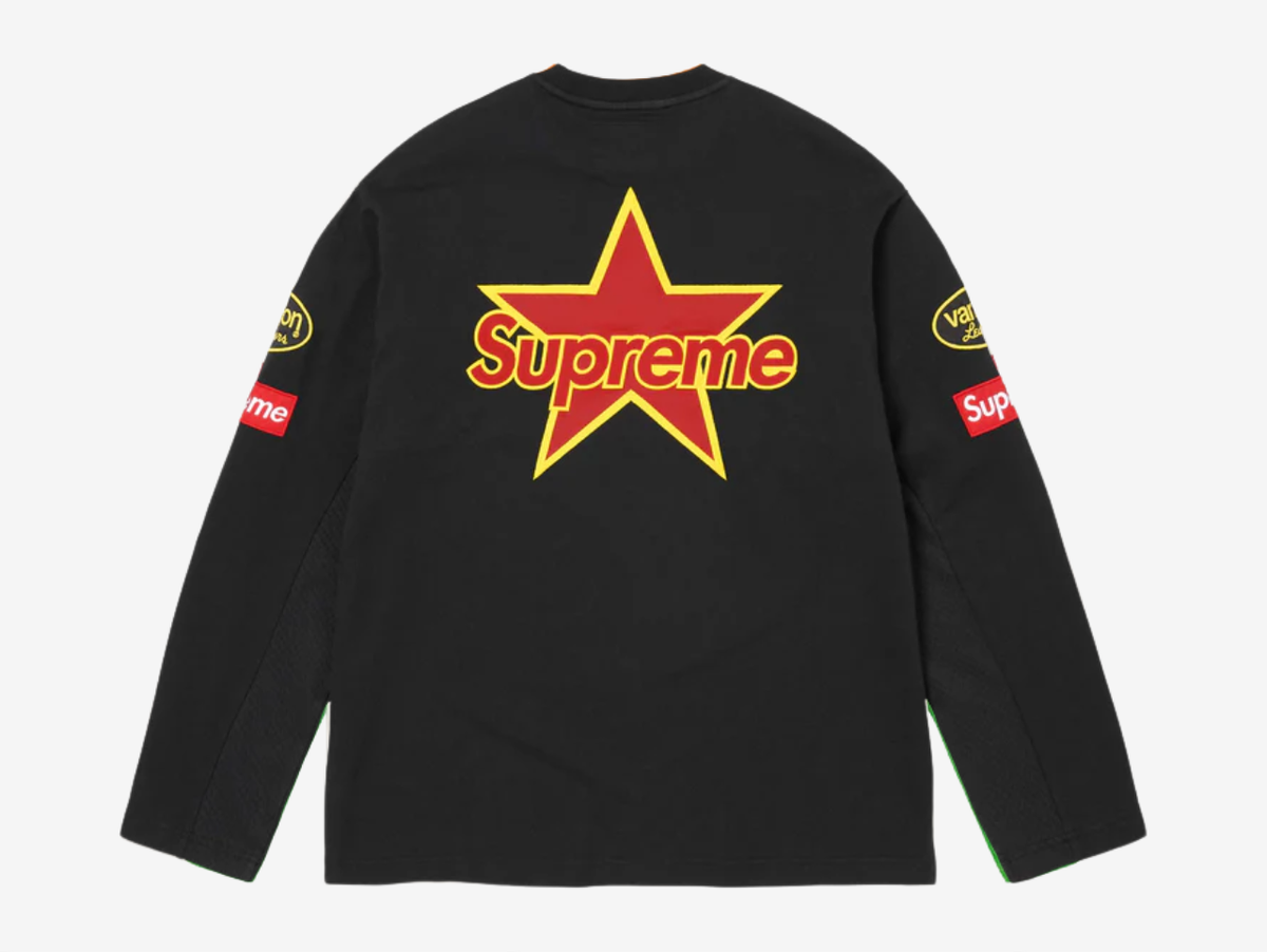 Supreme x Vanson Long Sleeve Top Black